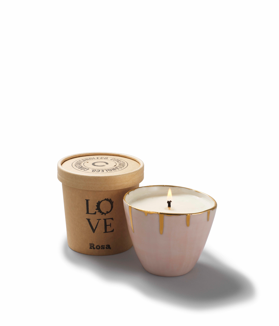 Pink Refillable Candle Starter Set with Forever Holder and Wax Refill