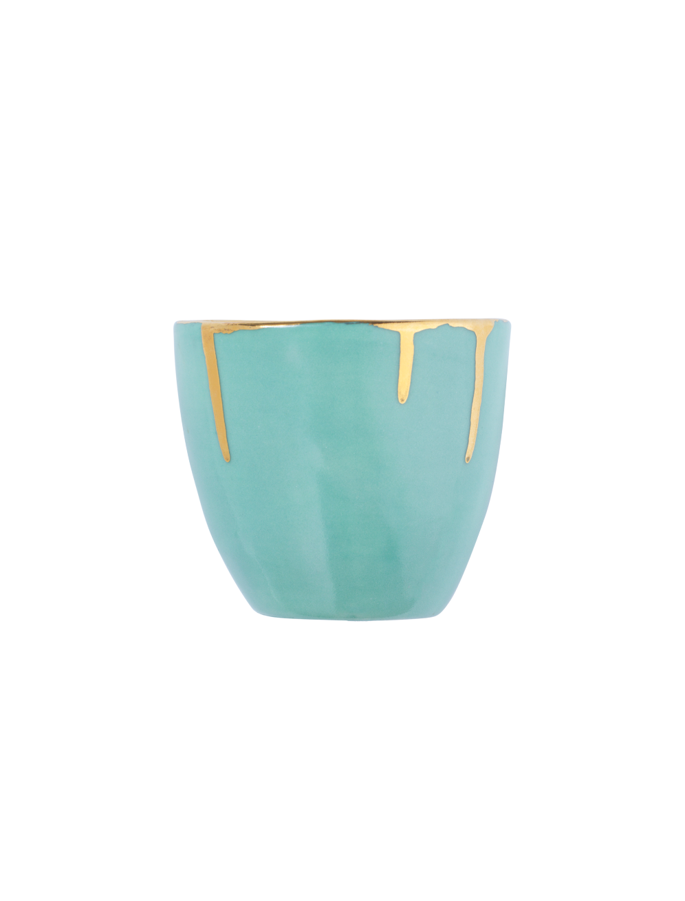 Green Refillable Ceramic Forever Candle Holder